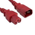 Enet C14 To C15 10Ft Red Pwr Extension Cord C14C15-RD-10F-ENC